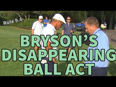 BRYSON's Disappearing Ball Act - Golf Rules Explained