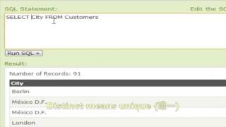 SQL 05 - SELECT DISTINCT columns FROM 