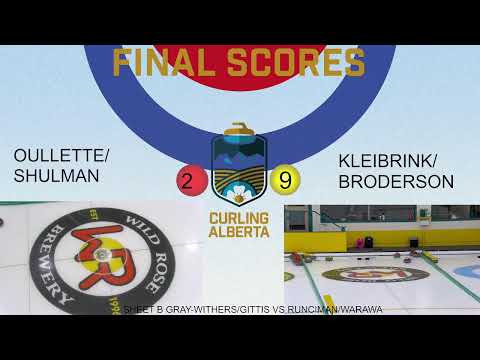 2023 ALBERTA BEST WESTERN MIXED DOUBLES PROVINCIAL CHAMPIONSHIP - DRAW 2 FEB 16 9:30AM