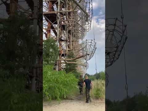 Duga Radar station in the Chernobyl Exclusion Zone #travelblogger #ukraine #videography #chernobyl