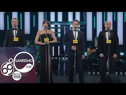 Sanremo 2019 - L'omaggio al Quartetto Cetra con Claudio Santamaria