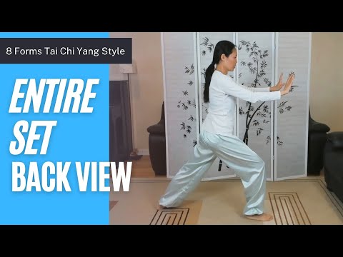 8 Forms Tai Chi, Entire Set in Back View with Verbal Cues
