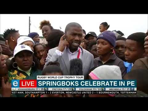 young girl's heartfelt message to Springboks captain Siya Kolisi