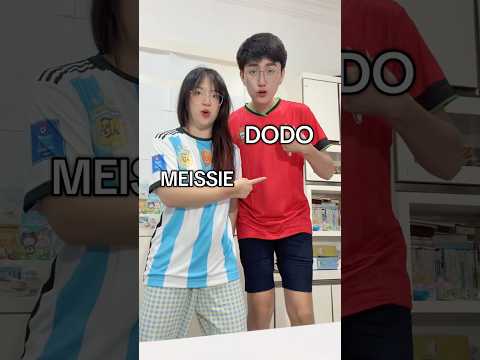 PAKE BAJU BOLANYA DULU YAA😭🤣 #shorts #DodoNyaMeissie