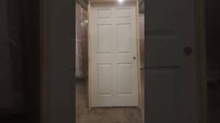 Interior Door 36 x 80 6 Panel Colonist Textured Primed White Prehung Doors
