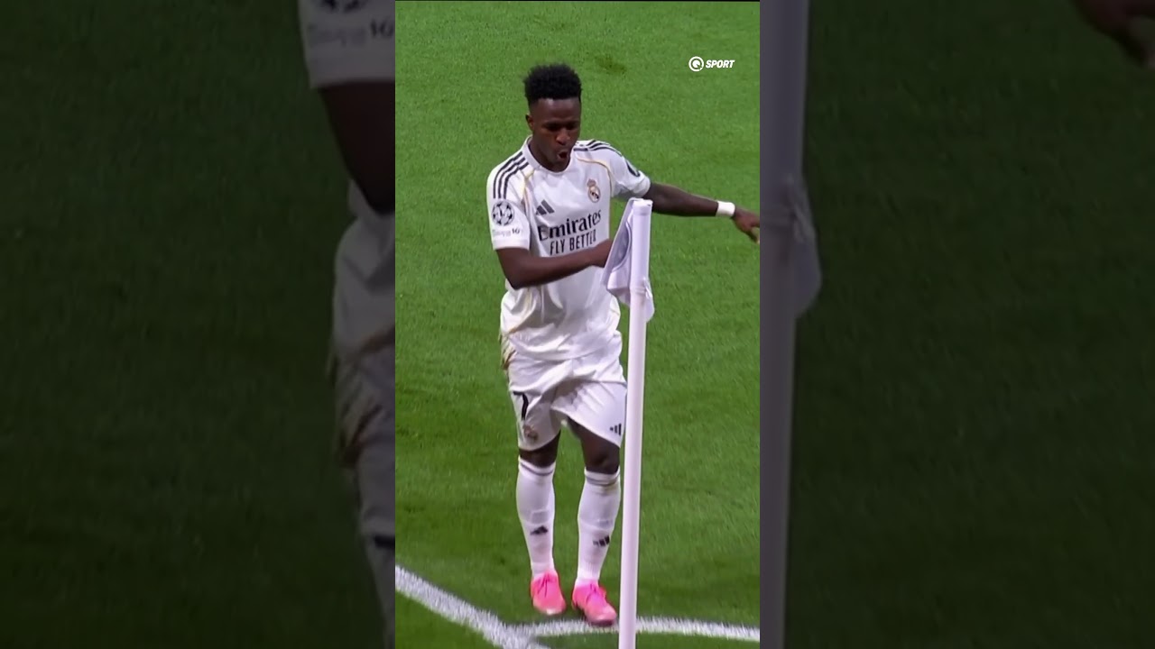Винисиус ОПЯТЬ СТАНЦЕВАЛ у флажка #футбол #реалмадрид