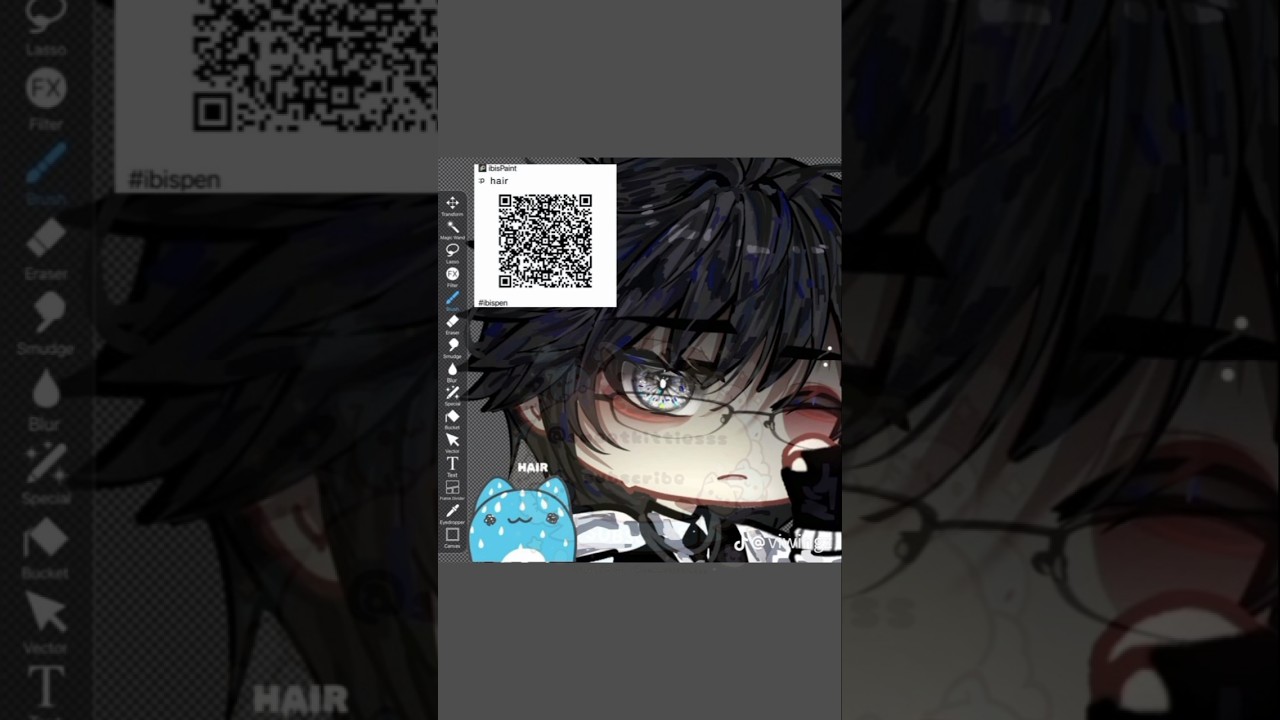 ibisPaintx qrcode #art #shortvideo#shorts #gachalife #ibispintx #gacha #ibispaint #fyp #qrcode #code