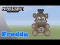 Minecraft Pixel Art Tutorial And Showcase Freddy Fazbear From Five Nights At Freddy S FNAF