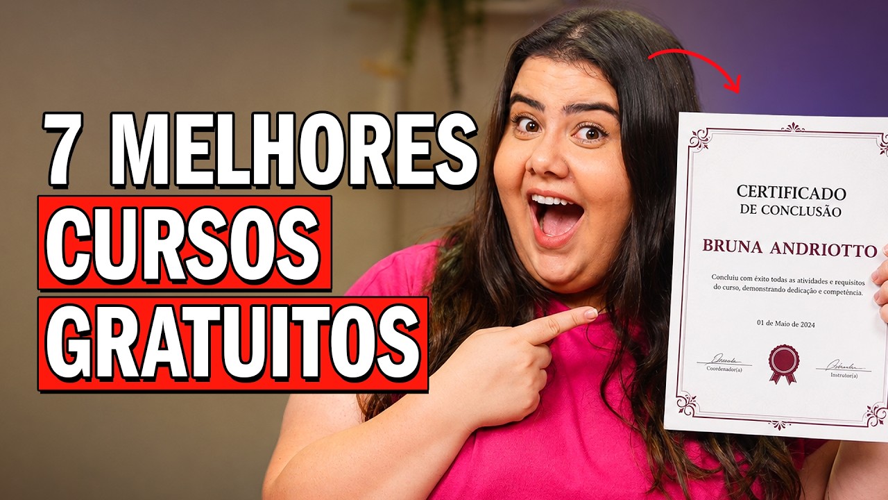7 CURSOS GRÁTIS para aprender uma profissão e fazer RENDA EXTRA!