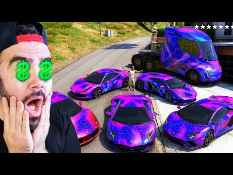 FRANKLIN DÜNYANIN EN HIZLI ARABALARINI TOPLADI - GTA 5 MODS