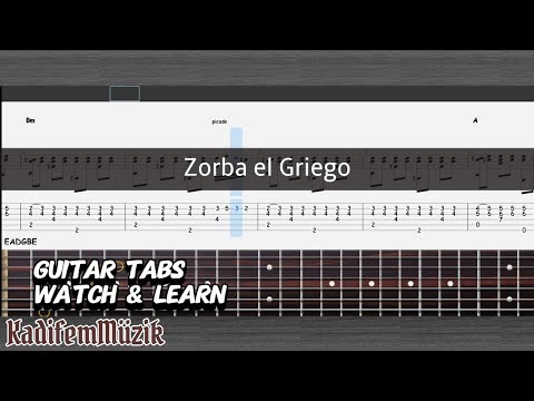 Zorba el Griego – Easy Fingerstyle Guitar Tutorial + TABs (Cacho Tirao) | Kadifem Tabs