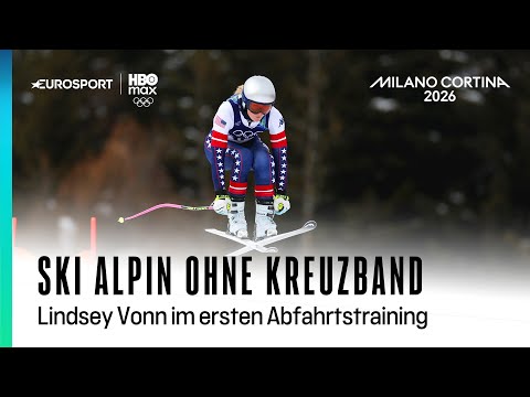 Gerissenes Kreuzband? Kein Problem | Lindsey Vonn im Abfahrtstraining I Olympia 2026 I Ski Alpin