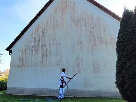 Ozsda - Curățare fațadă, cu tijă telescopică.