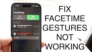 How To FIX FaceTime Gestures Not Working!