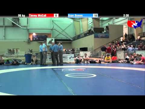 Timmy McCall vs. Evan Brown at 2013 ASICS University Nationals - FS