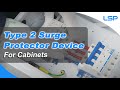 Three Phase Type 2 Surge Protective Device SPD Wiring Diagram Installation For Cabinets