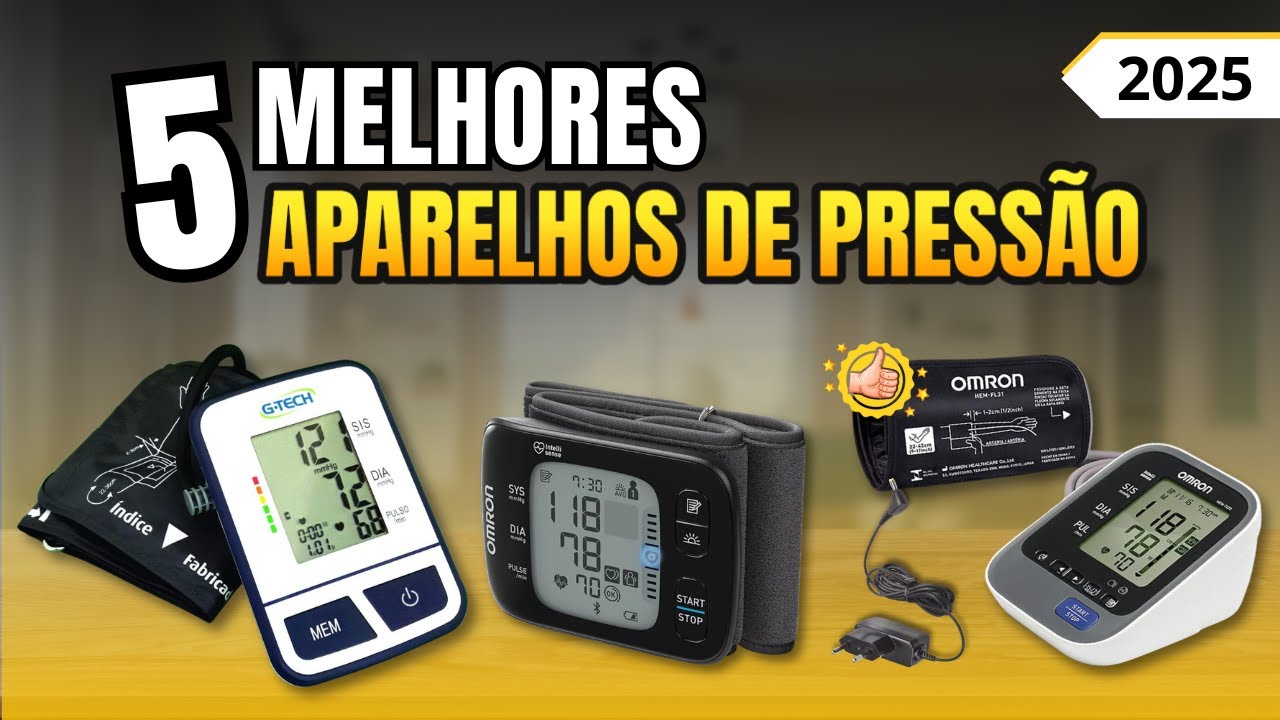 Qual o melhor APARELHO DE PRESSÃO DIGITAL p/ comprar ? Top 5 Melhores MEDIDORES DE PRESSÃO ARTERIAL!