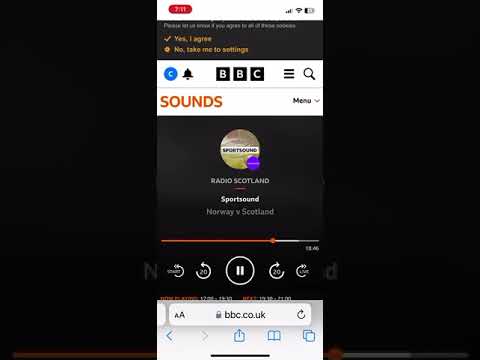 Norway 1-2 Scotland. BBC Scotland radio commentary