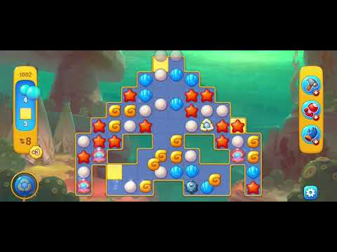 Fishdom gameplay level 1002