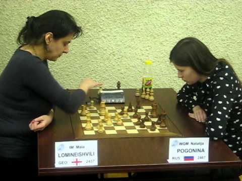 WGM Lomineishvili - WGM Pogonina Euro Championship 2009