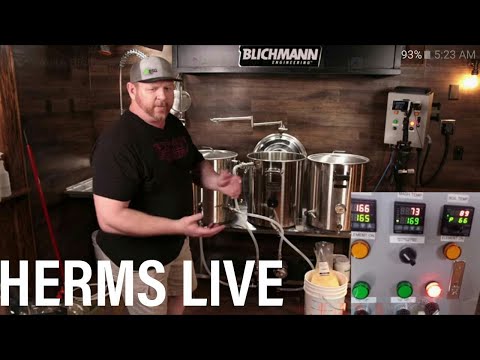 3 Vessel HERMS brewing system live stream. AHA big brew day 2020