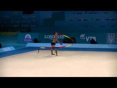 Janusa Natalia (LAT)  ribbon  World Championships RG 2013 Qual