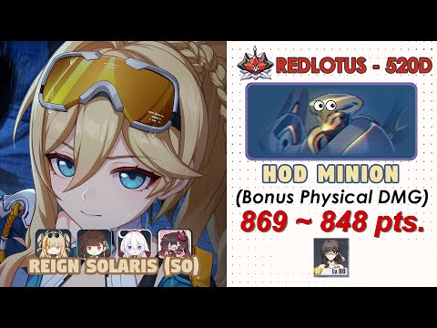 Honkai Impact 3rd: Ex Abyss RedLotus (520D) V8.4 | HoD Minion(Physical) | RS(S0) w/ friends(S0) pt.1