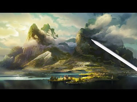 How to Start Learning LANDSCAPE Painting  [full PROCREATE process]