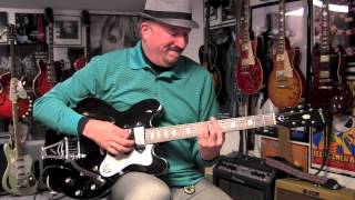 Video thumbnail for 2014 Epiphone Riviera P93 Black Royale Guitar Demo by drowninginguitars