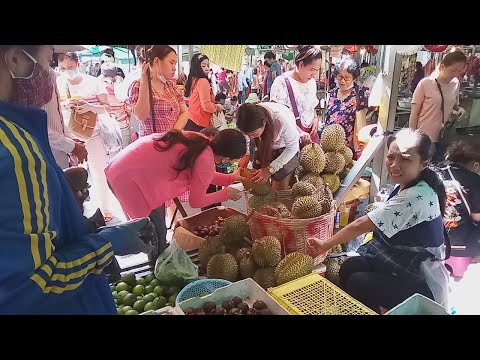 Durain For Sales At Boeung Trabaek Market -1Kg From 18000Riles To 23000 Riles - Phnom Penh Food View