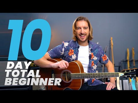 Acoustic Guitar Lesson 1 - Absolute Beginner? Start Here! (10 Day Course)