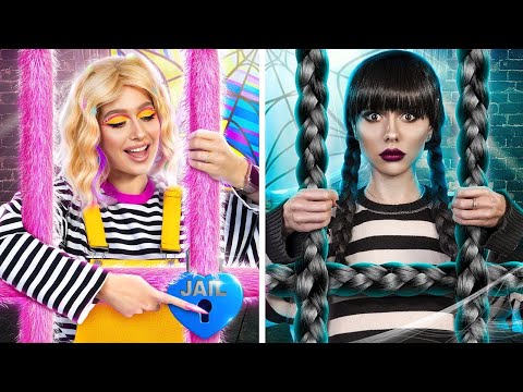 ¡Merlina Addams vs Enid's! Cambio de Imagen Extremo de la Cárcel