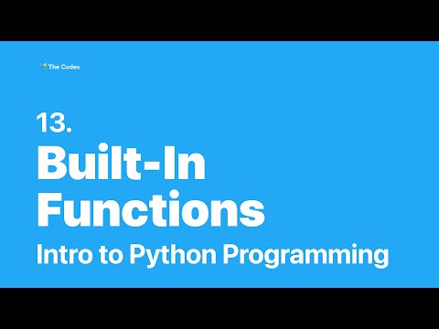 Python Programming 13 Built In Functions