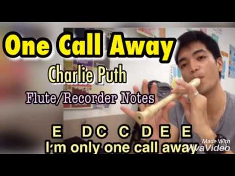 FLUTE RECORDER TUTORIAL "One Call Away"- Charlie Puth