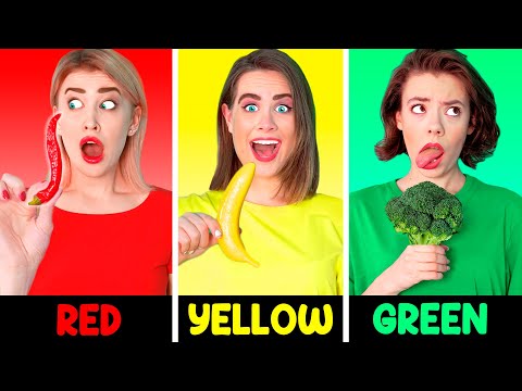 24 ЧАСА ЕДИМ ЕДУ ОДНОГО ЦВЕТА ЧЕЛЛЕНДЖ от Ideas 4 Fun