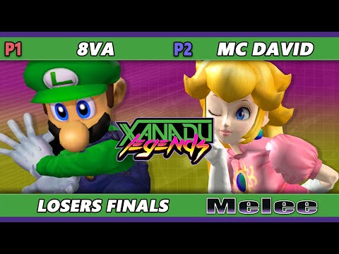 Xanadu Legends Losers Finals - MC David (Peach) Vs. 8va (Luigi) Smash Melee - SSBM