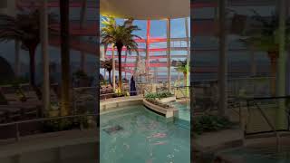 One of the best pools at sea 💙 #cruise #pool #royalcaribbean #quantumoftheseas #solarium #shorts