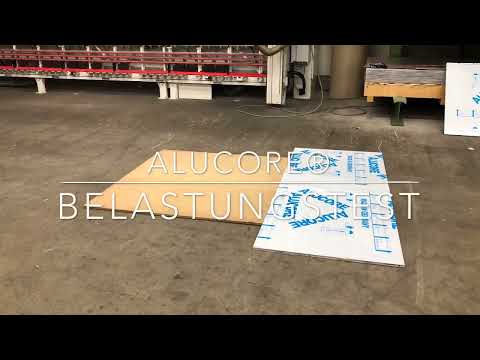 Belastung mit 5 Tonnen Gabelstapler auf Oberflächen nur 20 mm   Alucore   mejo de   Metall Josten