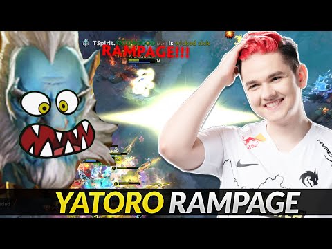 Yatoro add a RAMPAGE to his Collection with Phantom Lancer - 1vs5 Fight