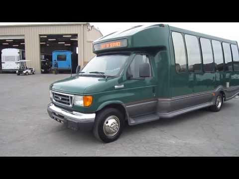 Used Shuttle Bus - 2006 Ford Turtle Top Limo Style Bus With 20 Passenger Perimeter Seating S04208