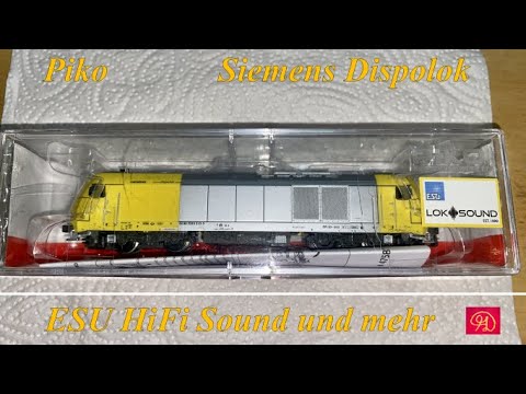 38# TT Piko Siemens Dispolok ER20 mit ESU HiFi Sound, Staco3a und Führerstandbeleuchtung