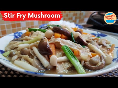 Simple and Delicious Stir Fry Mushroom with Tofu Skin Recipe