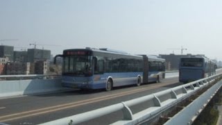 preview picture of video 'China Xiamen BRT Video at Houxian 中国アモイ(厦門)のBRT@后県'