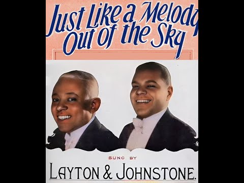 Just Like A Melody Out Of The Sky by Layton and Johnstone, 1928