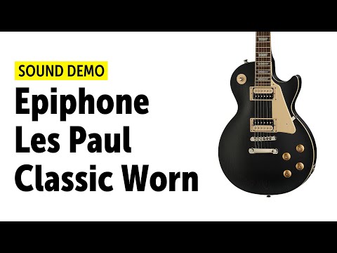 Epiphone Les Paul Classic Worn Ebony электрогитара купить в