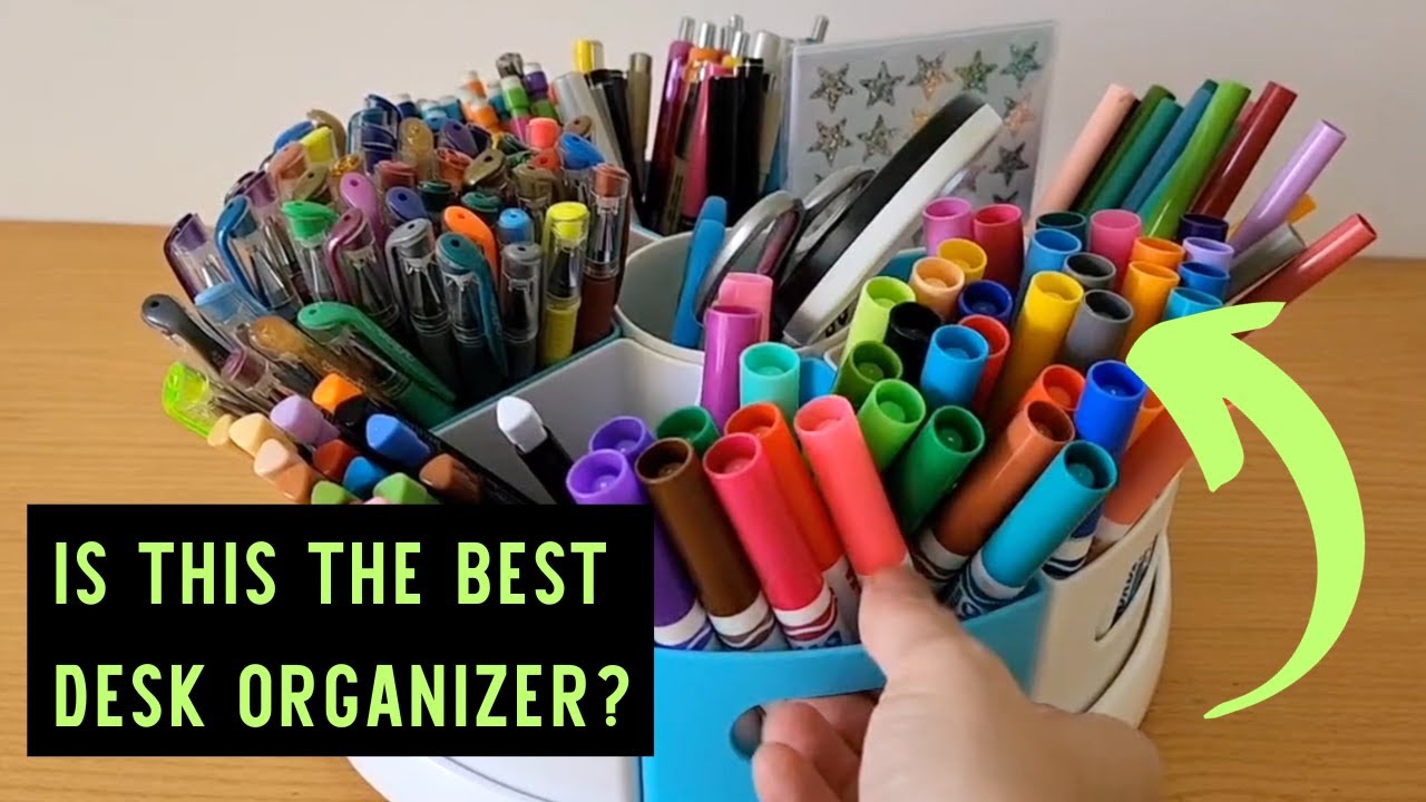 Review of the Rotating Desk Organizer with Lazy Susan Caddy by MeCids