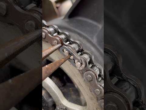 Como emendar uma corrente #tools #diy #dicas #construction #satisfying #ideias #moto