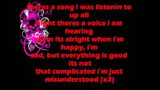 misunderstood by pink lyrics