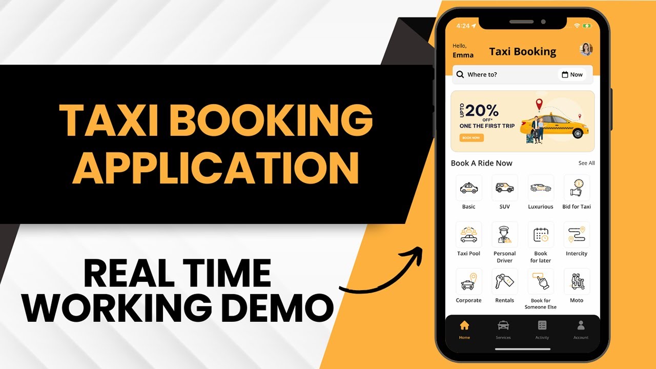 white label taxi booking app demo