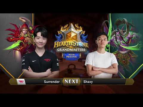 Surrender vs Shaxy | 2021 Hearthstone Grandmasters Asia-Pacific | Semifinal | Season 1 | Week 3